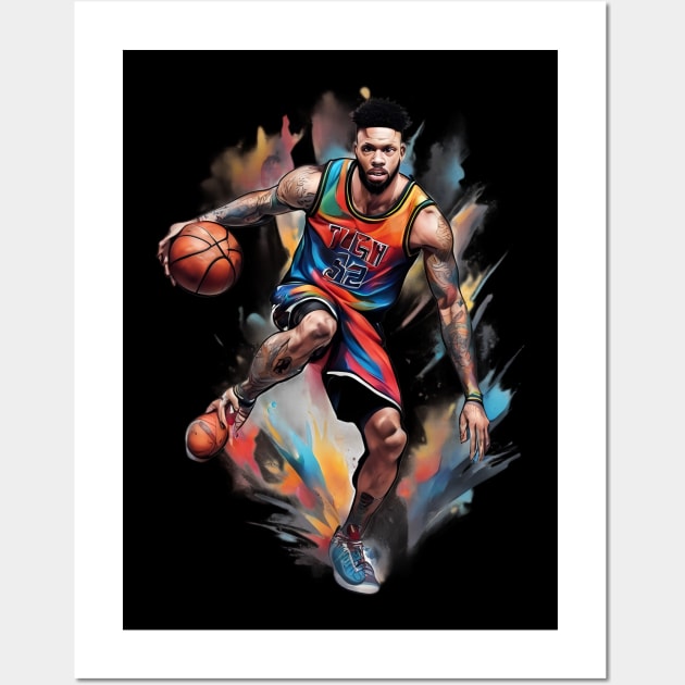 Basketball Addict Wall Art by animegirlnft